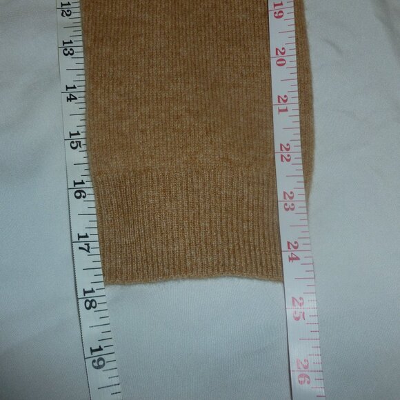 Charter Club Cashmere Long Sleeve V-Neck Sweater XL Warm Praline Heather NWT Tan - Picture 7 of 11